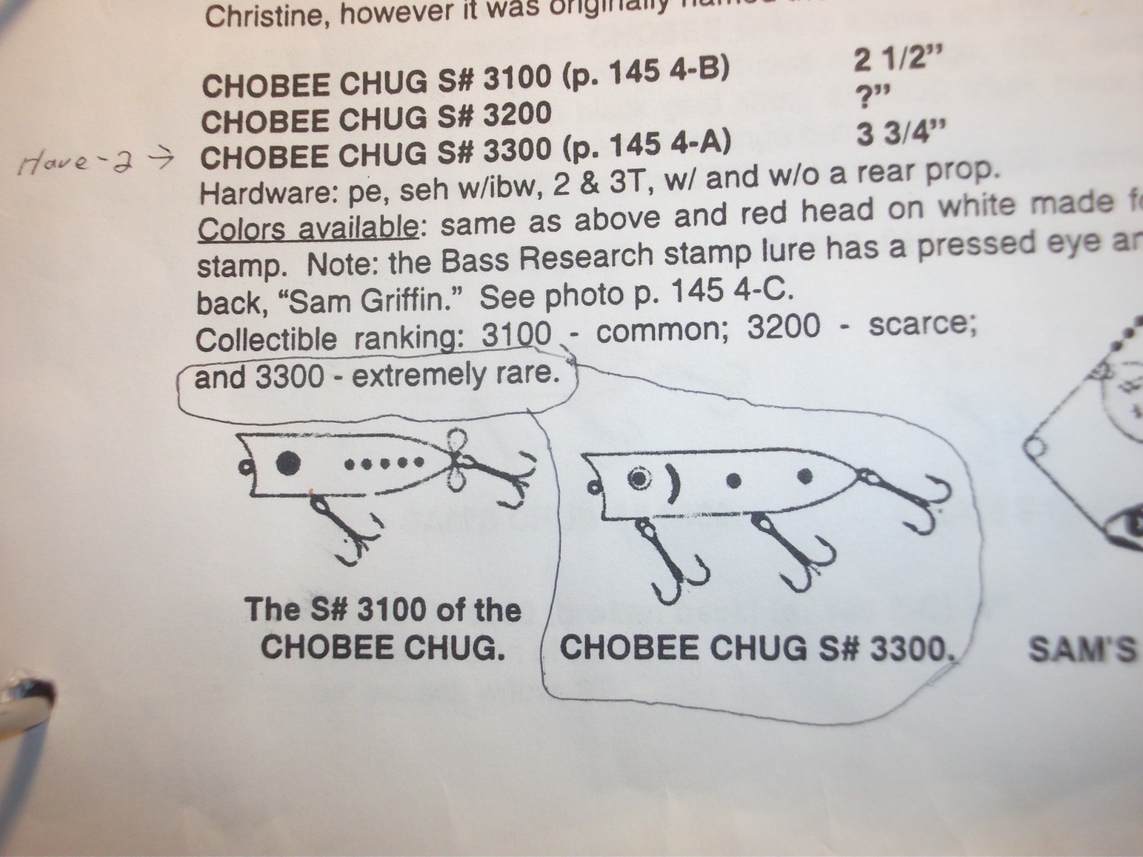 LOT OF 8 SAM GRIFFIN WOOD BLANKS CHOBEE CHUG 3 3/4" THE RARE POPPERS - Image 2