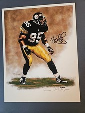 GREG LLOYD STEELERS Signed Artist Proof AP #/200 James Byrne 8x10 Giclee Print