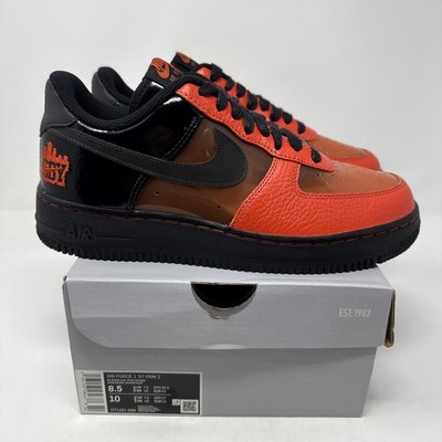 CT1251-006 Nike Air Force 1 Low Shibuya Halloween Size 8.5 Orange Black Skeleton