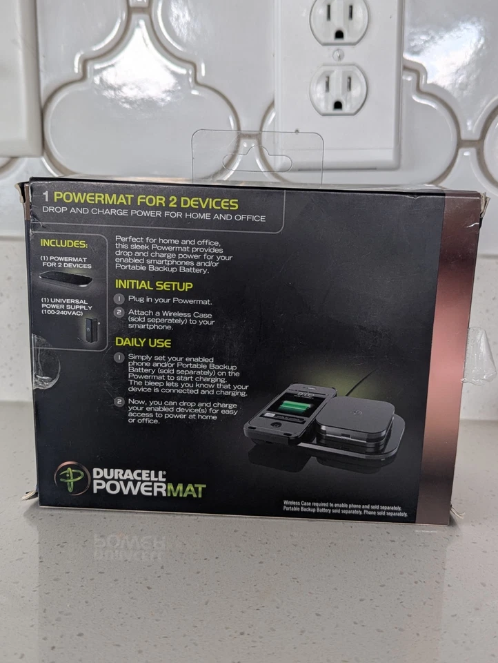 Duracell Powermat 2 Device Charging Plate | PMA Compatible | Black - Image 2 of 4