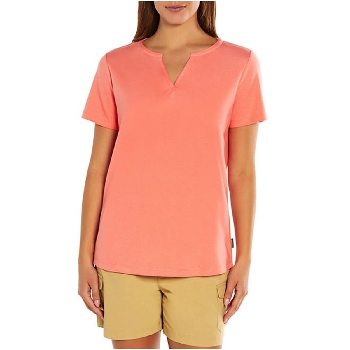 Eddie Bauer Women's Short Sleeve V-Neck Tee XS