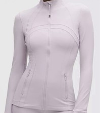 Lululemon Define Jacket Light Purple Full Zip Thumbholes Size 8 NWT