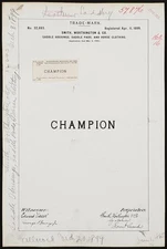 Smith, Worthington & Co. for Champion brand Saddle Housings, Saddle Pads,