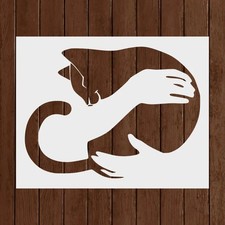 Cat Stencil, Reusable Cat Stencil, DIY Craft Stencil, Large Cat Stencil, Wall S