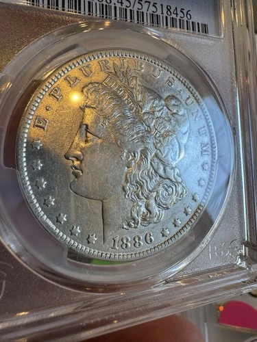1886-O Morgan SILVER DOLLAR. Tough Date In Higher Grades. White! XF45 PCGS.
