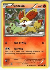 Fennekin (10) 10/124 XY - Fates Collide LP+ Pokemon Card TCG
