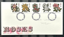 UK FDC First Day Cover Roses 1991 Stamps Postmark No49