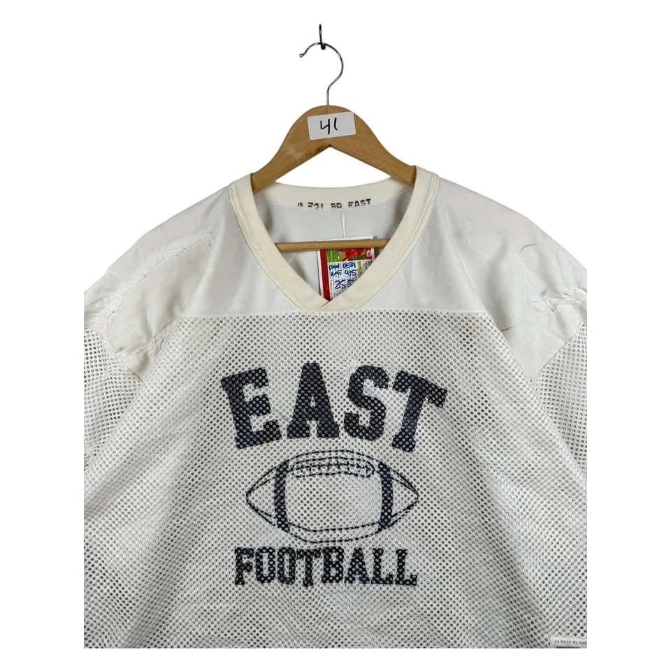 Camiseta de fútbol vintage Russell Athletic East blanca para hombre XL Foto 2 de 4