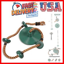 Climbing Rope Swings for Trees, Heavy Duty Plastic Disc Swing Seat for Kids a...