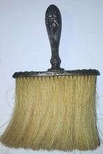 Vintage Sterling Silver Handle Clothing Hat Brush Horse Hair "Mazie" 42.5 grams