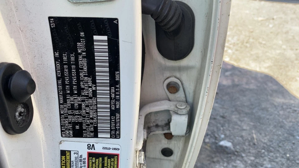 09 10 11 12 13 14 15 16 TOYOTA VENZA Transmission Assy. - Image 4 of 4