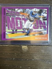 2023 Panini Rookies & Stars - Man in Motion Jonathan Taylor #MM-18 Purple /35