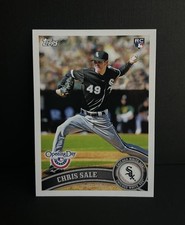 2011 Topps Opening Day Chris Sale Rookie RC Base #31 Chicago White Sox, Braves