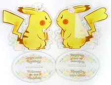 Pokemon Pikachu Tablero de Bienvenida Soporte Acrílico para Feria Nupcial 30x30cm Pokemon