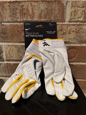 New XL Nike Baseball West Virginia Mountaineers Trout Force Elite Batting Gloves