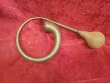Antique Brass Car Horn With Mounting Bracket Original Rubber Bulb. Model T Etc Antique Brass Car Horn With Mounting Bracket Original Rubber Bulb. Model T Etc