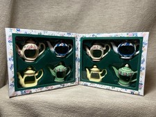 Tea Pot Napkin Rings 2 Sets Of Four Party Of 8 Tea Time Napkin Holders