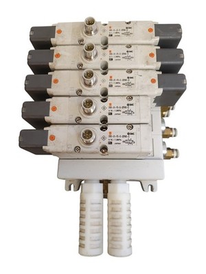 SMC Valve Terminal 3x EVS1-01-FG-D-3ZRM0-Q + 2x EVS1-01-FG-S-3ZRM0-Q