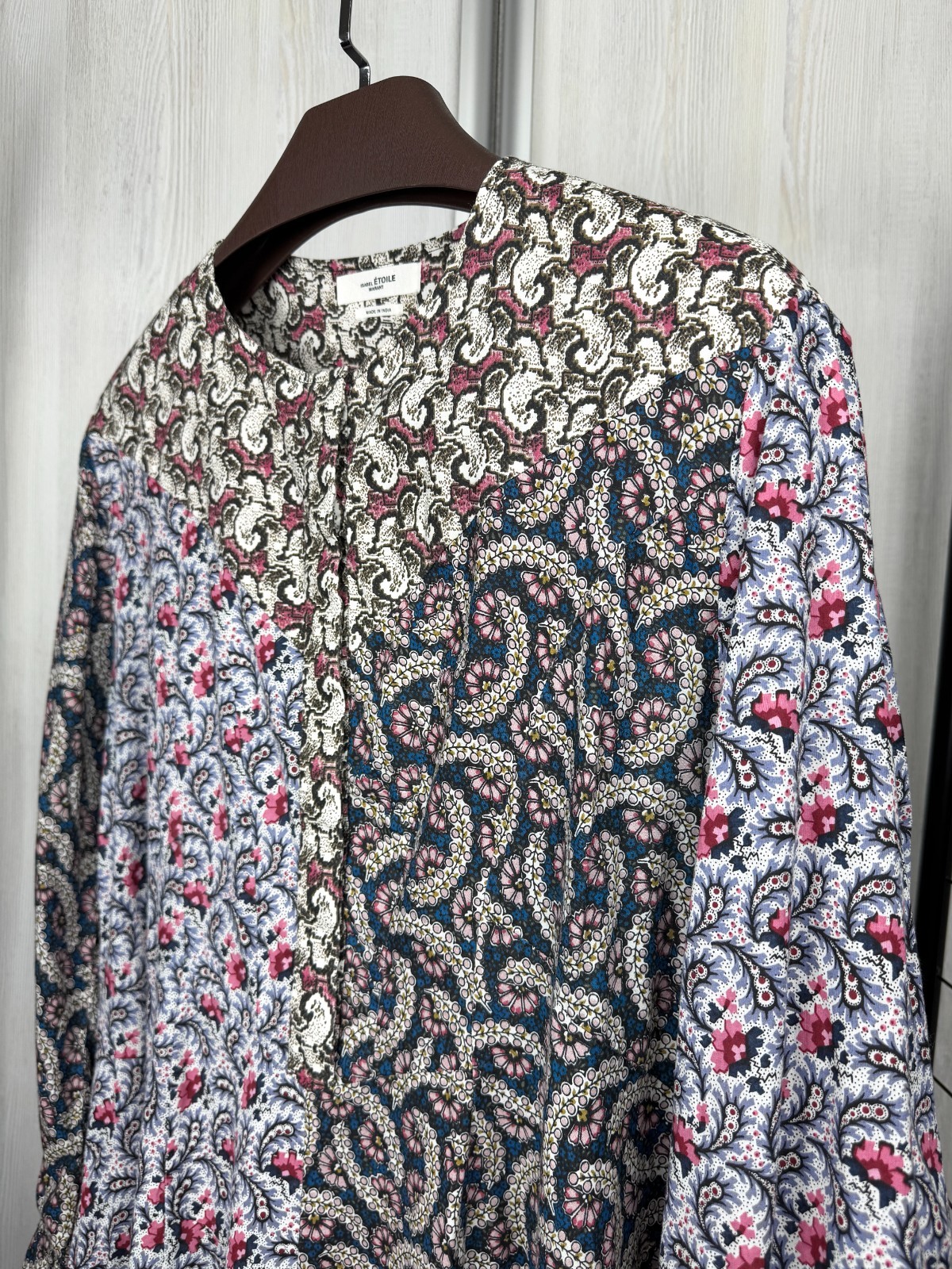 etoile Isabel Marant Lissande patchwork shirt dre… - image 4