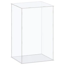 Display Case Box Acrylic Box Transparent Showcase 26x16x41cm for Collectibles