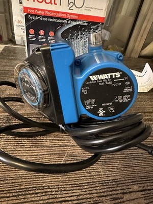 Watts Hot Water Recirculation System, heat H2O, 24 Hr Programmable Timer ( NEW )
