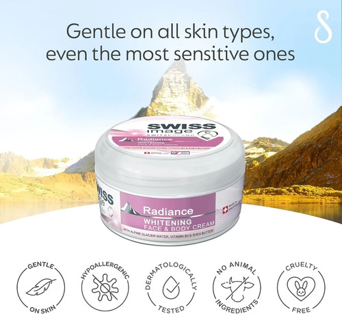 Swiss Image Face & Body Cream Radiance Whitening 200 ml Free Shipping Worldwide - Picture 6 of 7