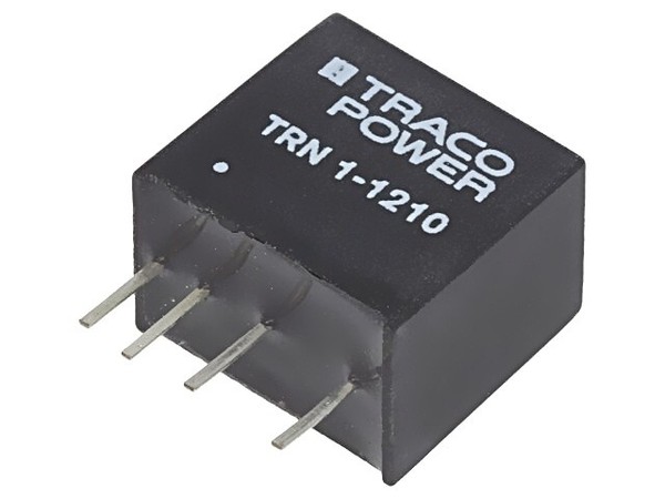 Trn 1-1210 Wandler: Dc/Dc 1W Ueing: 9-18VDC Uausg: 3,3VDC Iausg: 300Ma Sip Traco-image