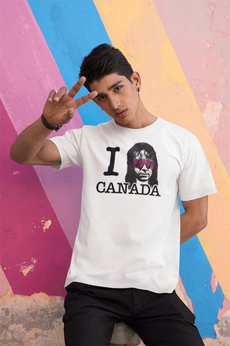 Camiseta blanca Bret Hart I Heart Canada - Imagen 2 de 4
