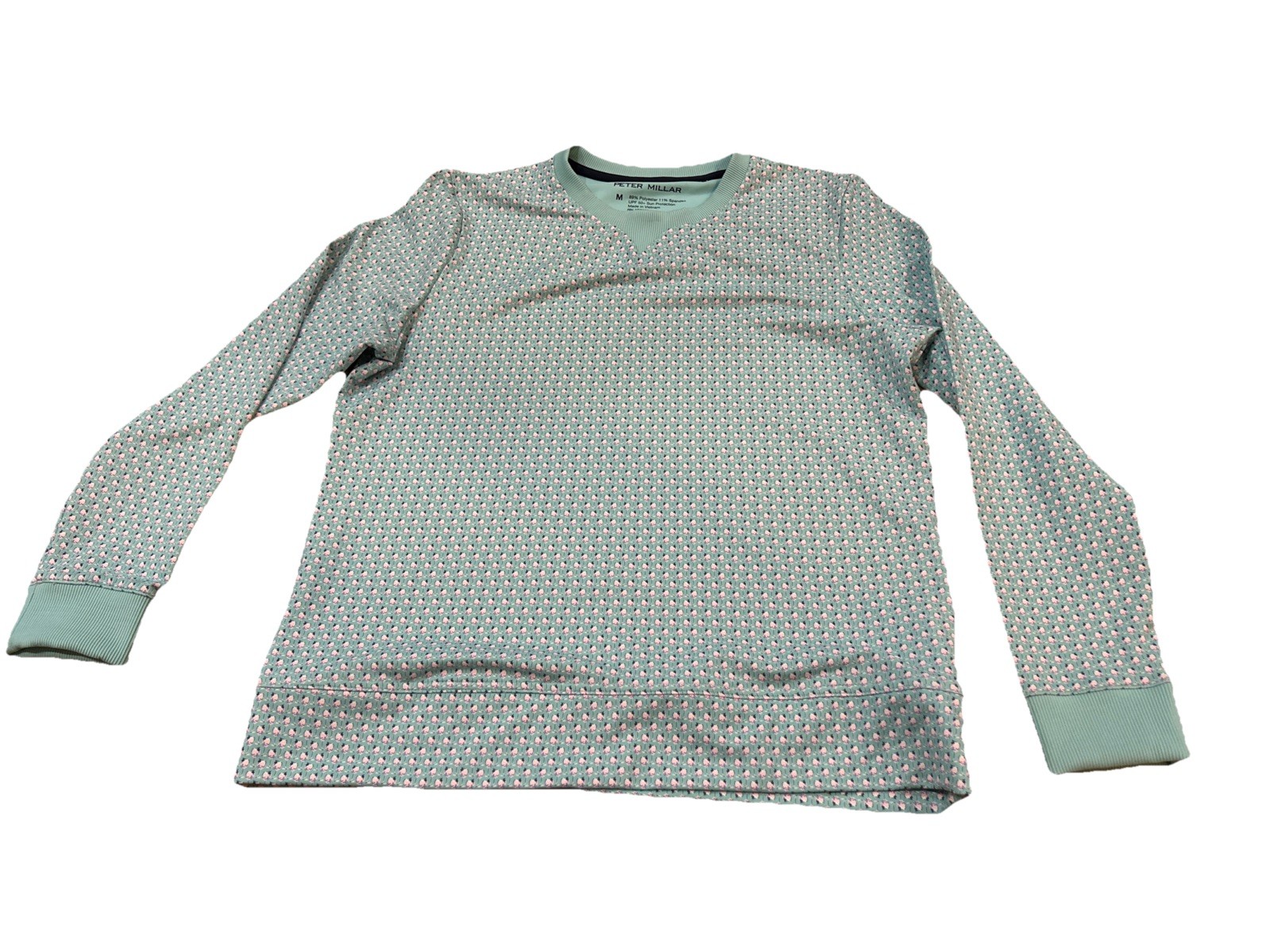 Peter Millar Women’s Golf Pullover Medium Pattern… - image 1