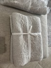 Nwot Pottery Barn Belgian Flax Linen Floral Stitch Quilt Full/queen