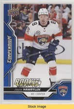 2018-19 Upper Deck Compendium Rookies Blue Jayce Hawryluk #893 READ u0t