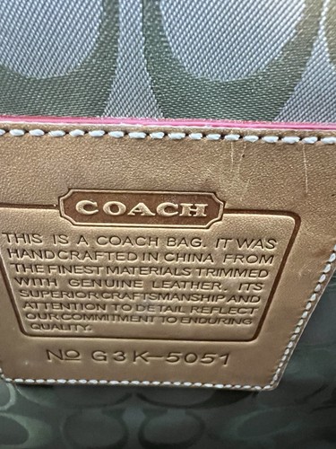 COACH Pet Carrier Tote Bag Plaid Leather Very Rare Vintage Read Description Dog - Picture 8 of 23