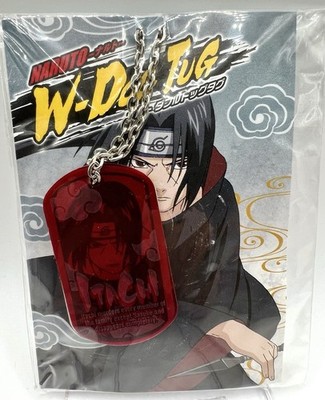 Rare NARUTO Uchiha Itachi Dog Tag necklace Bandai Japanese Import