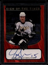 1997-98 SP Authentic #JLA Jamie Langenbrunner Sign of the Times