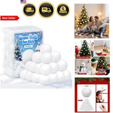 Snow Balls Indoor Outdoor Fake Snow Toys 40 Pack 2 Inch Winter Holiday