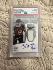 2022-23 Upper Deck the Cup - Rookie Auto Patch Brandt Clarke PSA 10 POP 1