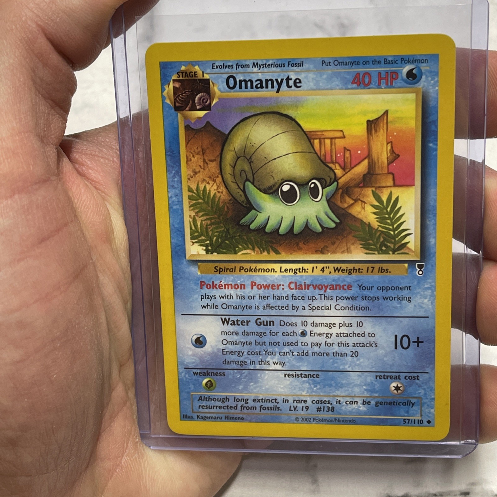 Omanyte - 57/110 Legendary Collection - Pokémon TCG - 2002 NM/MT Pokemon Vintage