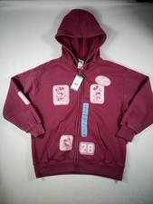 Mickey Friends Disney Women's Hoodie Zip Up Sweatshirt Pink Size Large NWT