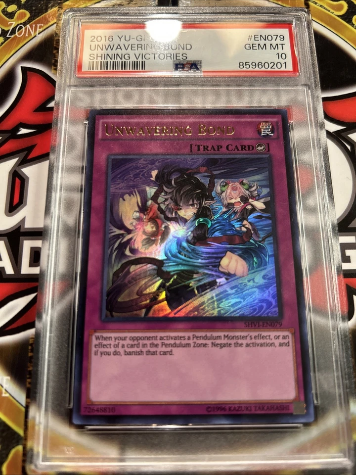 YuGiOh UNWAVERING BOND #SHVI-EN079🔥PSA 10 GEM MT🔥UNLIMITED ED-2016 ULTRA RARE - Image 2 of 4