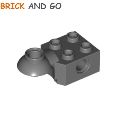 Lego Brick Brique 1x2 2x1 1 Pin 2458 Gray//Gris//Grau Choose Quantity