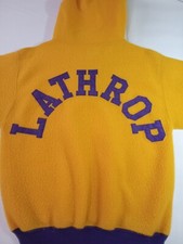 Vintage 50s CHAMPION Yellow Quarter Zip Pullover Sweatshirt University Lathrop