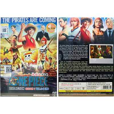DVD ONE PIECE - LIVE ACTION Season 1 (Vol. 1-8 END) English Dubbed