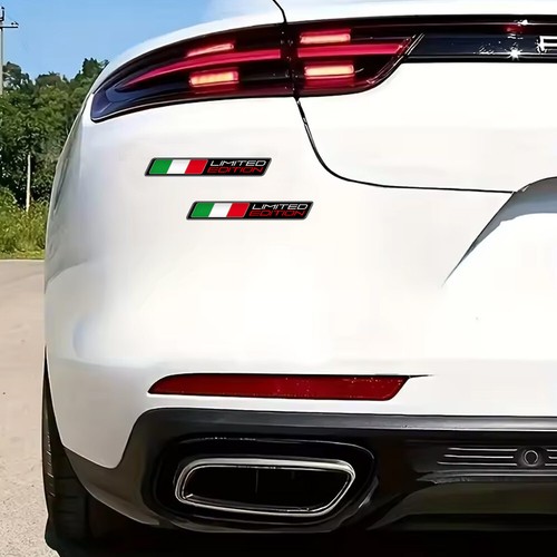 2pcs 3D Car Motorcycle Decal Italy Flag Stickers Italia Limited Edition Sticker - Bild 10 von 11