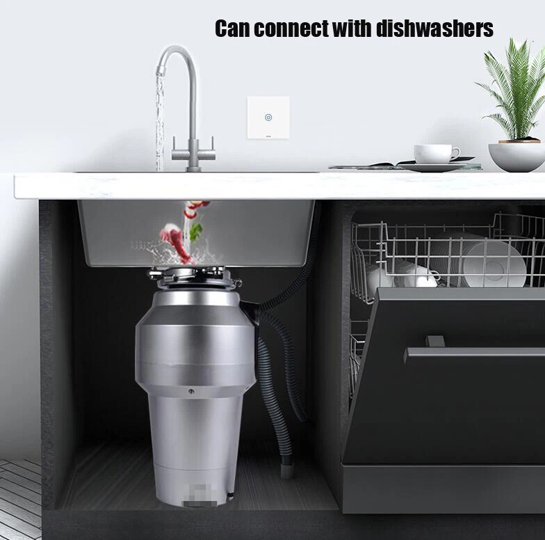 1200ML Home Kitchen Food Waste Disposal Crusher 560W Kitchen Garbage Disposer - Image 4 of 4