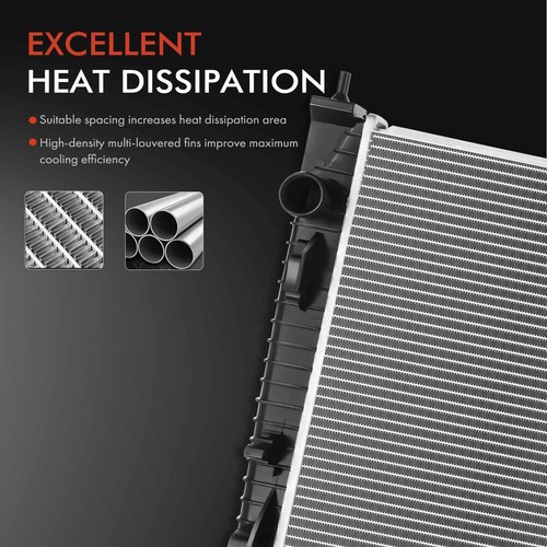 1x Radiator for Jeep Grand Cherokee WH WK2 WK 3.6L 2010-2019 Manual Transmission - Picture 5 of 9
