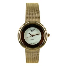 Ladies Watch Mesh Strap & Mother of Pearl Face, Gold PI-7828 Choice of Colours