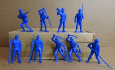 American Civil War Toy Soldiers Blue Tall - 9 Figures 7 Poses Lot 15 Unusual