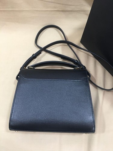 YSL yves saint laurent cassandra top handle shoulder bag black - Picture 3 of 8