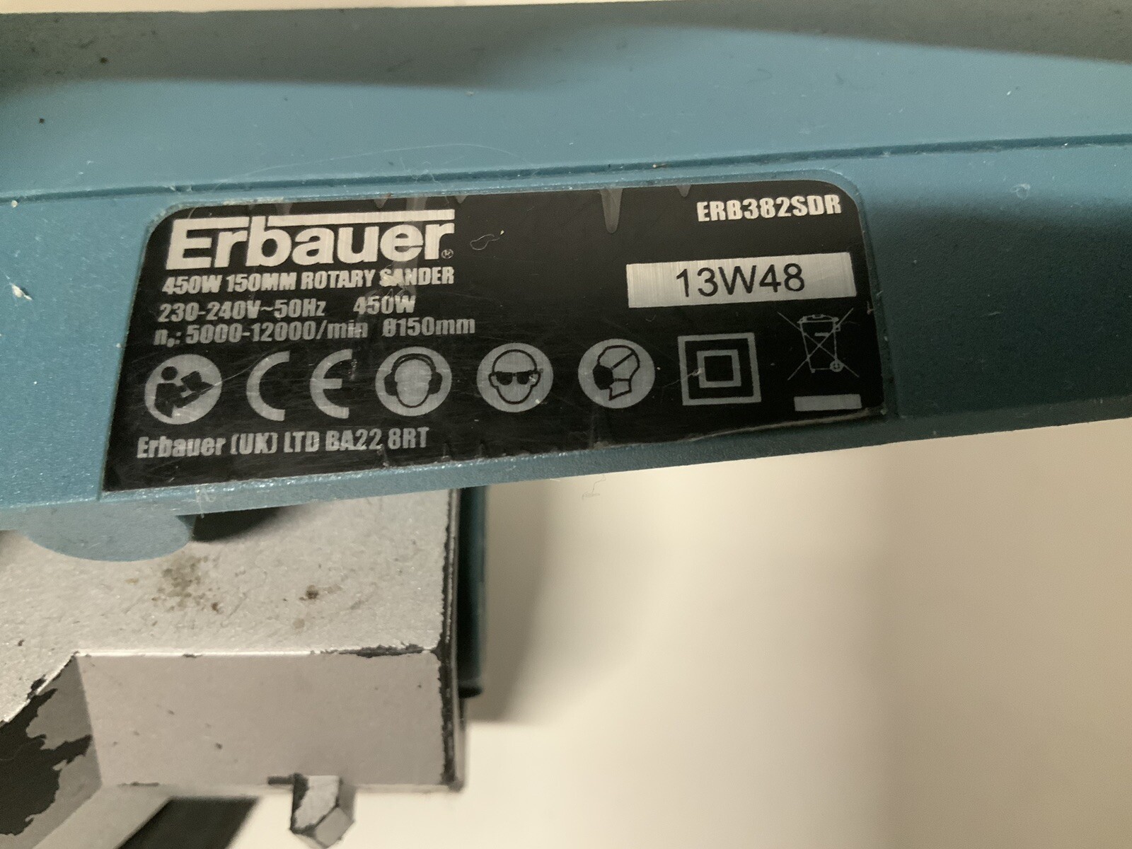 Erbauer Orbital Sander ERB382SDR Working Read Description eBay