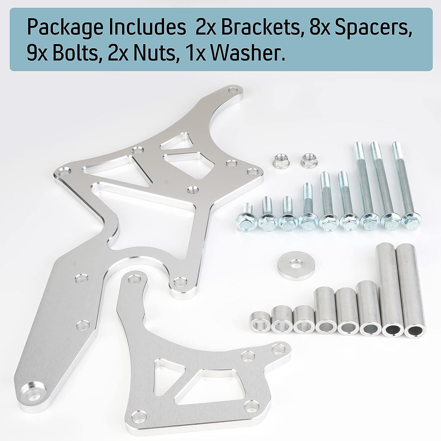 For LS Engine Serpentine Bracket Alternator Power Steering Pump Swap Conversion